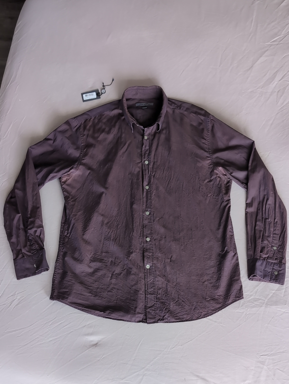 John Varvatos (Grey Label) Men's Pik Stitch Button-Down